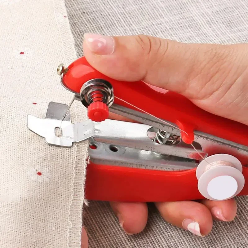 Handheld Household Portable Mini Manual Sewing Machine Handheld Pocket Outdoor Travel Small Sewing Machine