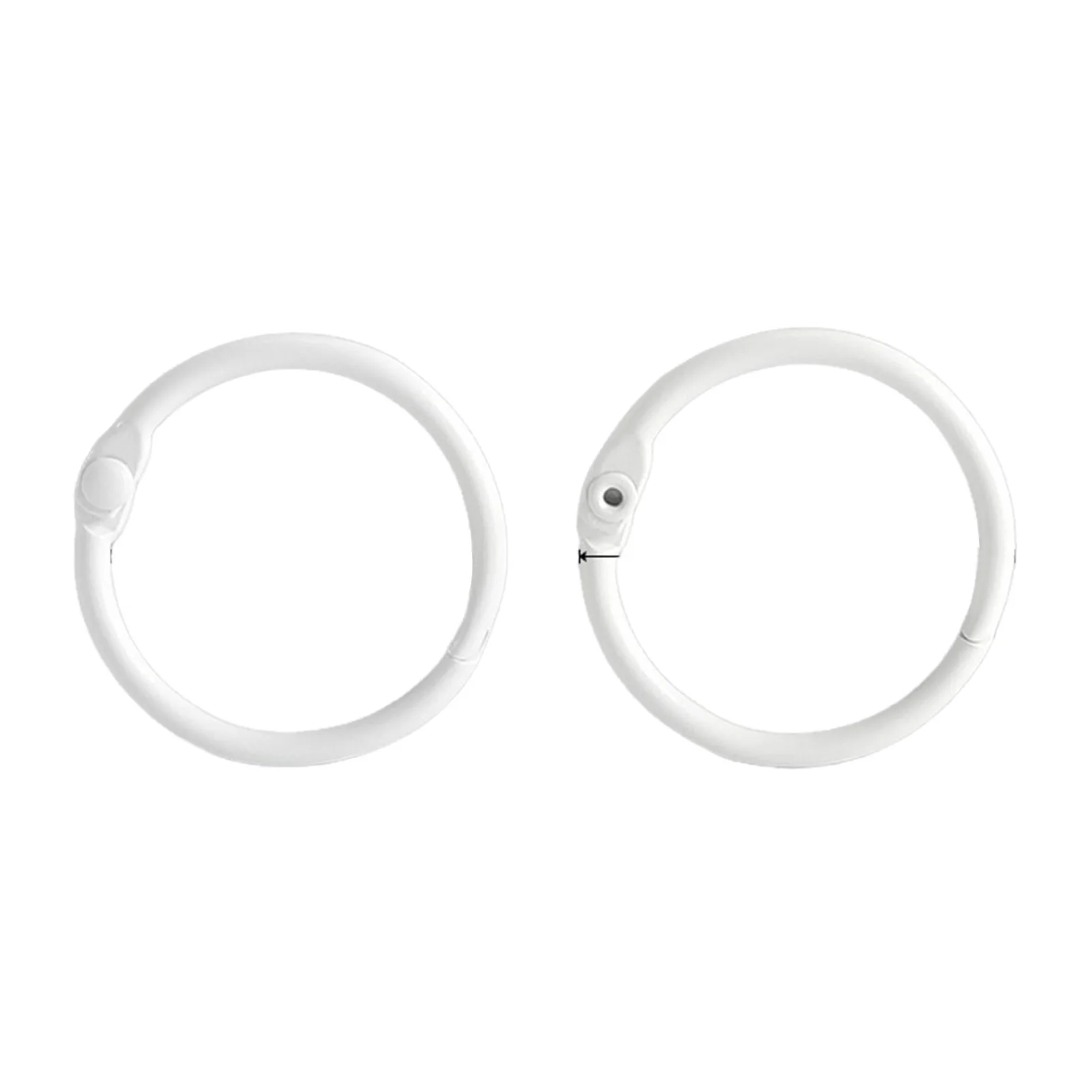 Loose Leaf Binder Rings Convenient to Open and Close Keychain Key Rings Suitable for Office School Home