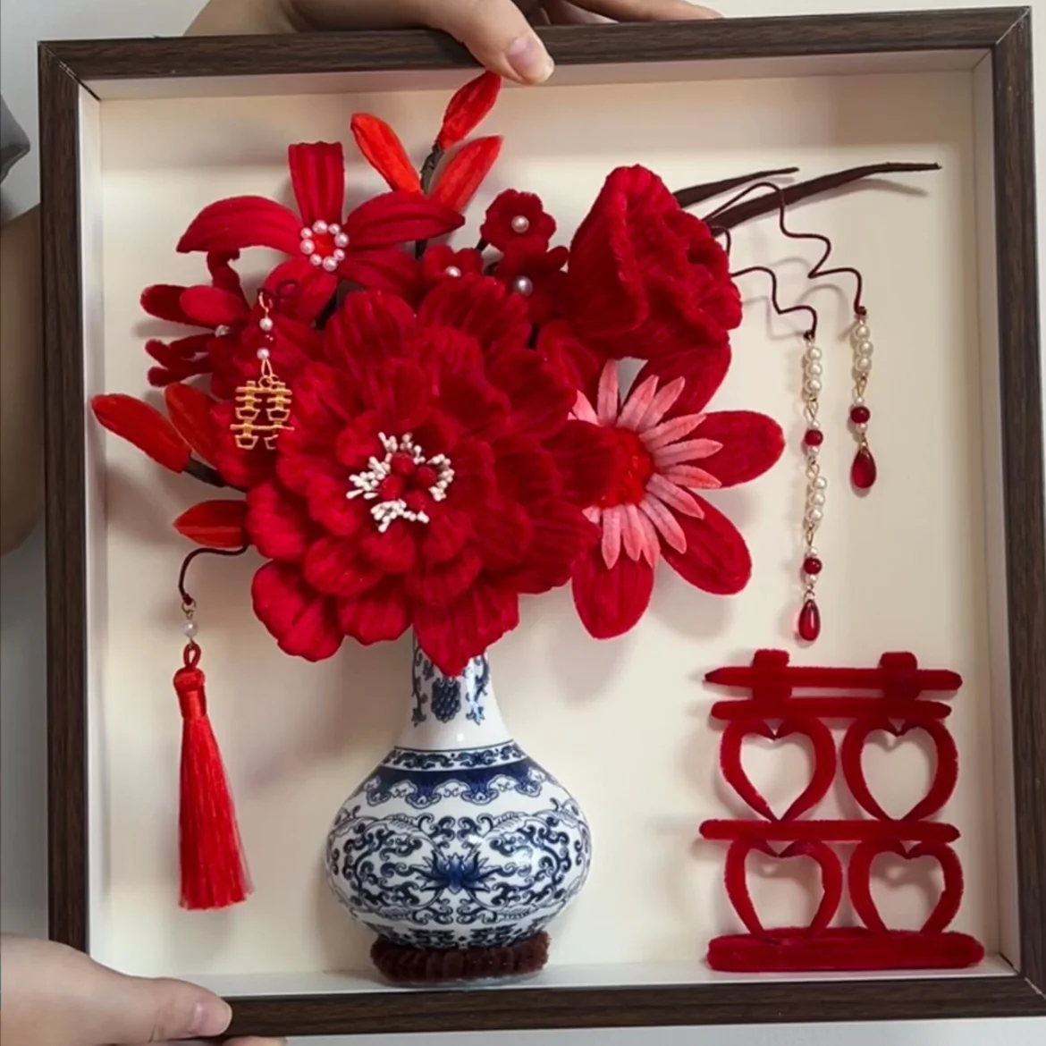 Niche creative twist stick bouquet handmade DIY gift wedding gift home ornament