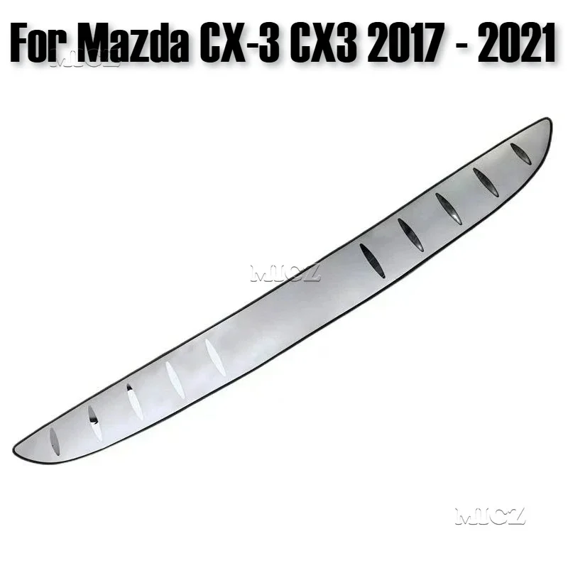 

2017 - 2021 Stainless Steel Car External Rear Bumper Protection Trim Cover Stainless Steel Plate Pedal For Mazda CX-3 CX3