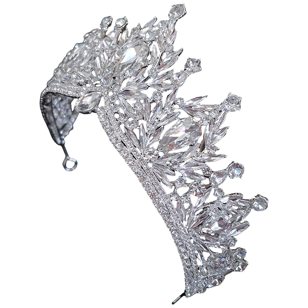 

Bridal Tiara Wedding Crown Headdress Rhinestone Tiaras Womens Hair Accessories Bride Crown Durable Stylish