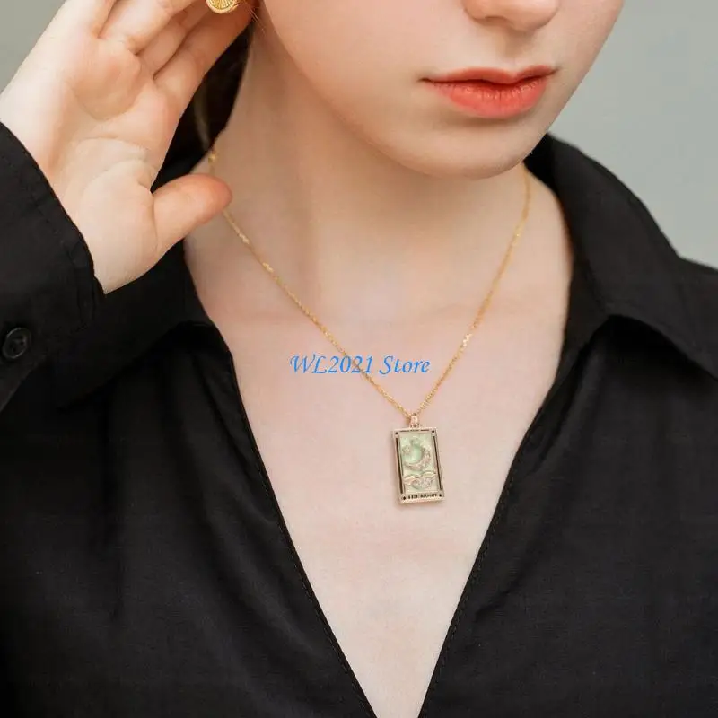 

G5GC Adjustable Length Necklace Copper Texture Suitable for Multifuntional Styling
