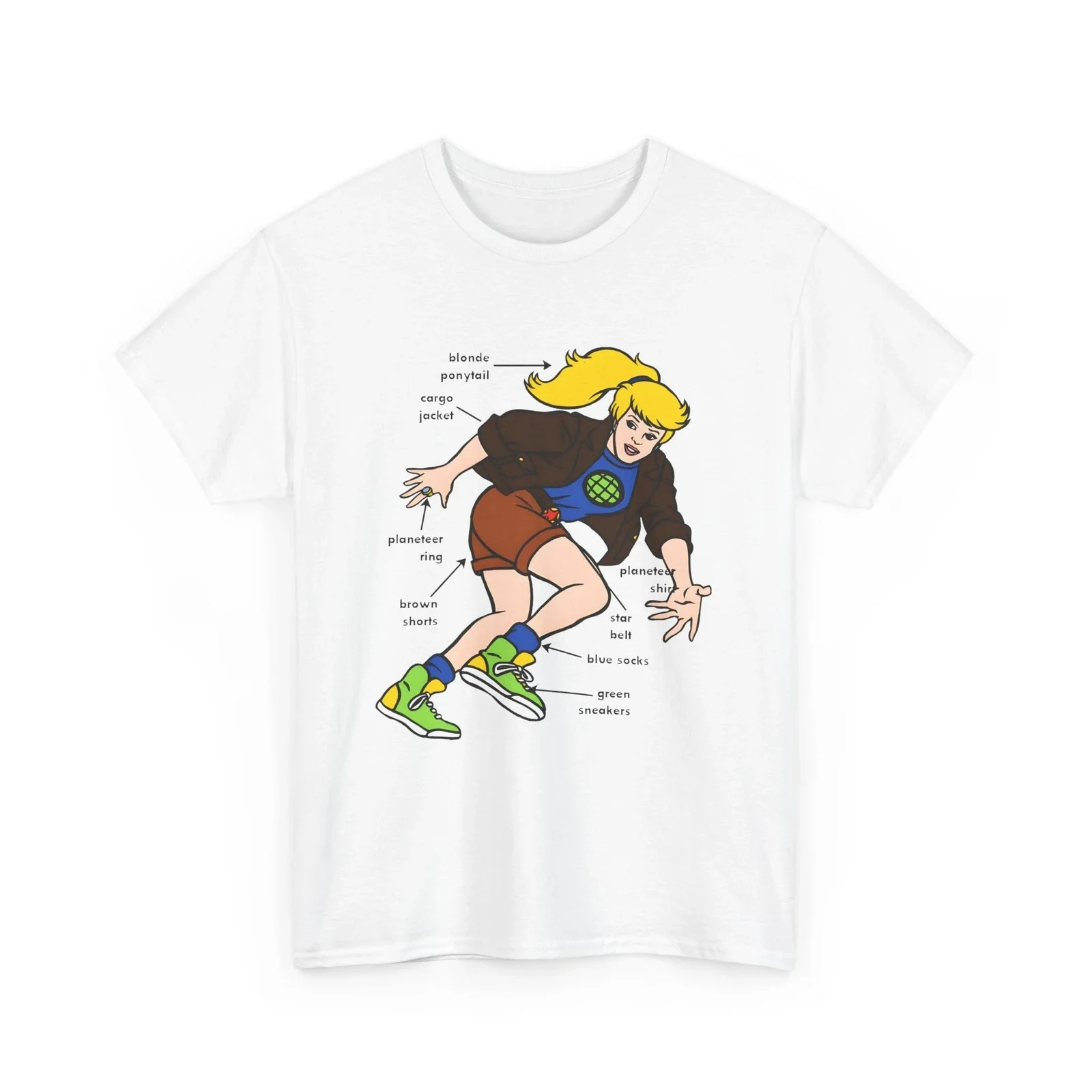 dress up as the planeteers costume guide for the captain planet chick tshirt