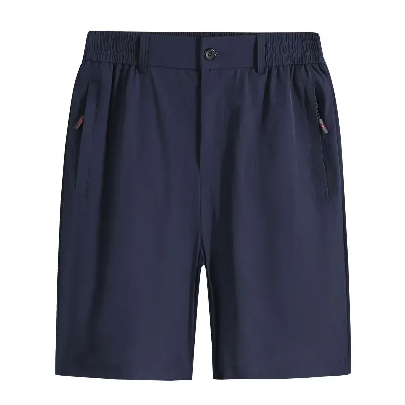 Men Ice Silk Quick Dry Five Inch Shorts Summer Loose Breathable Casual Sports Outdoor Shorts S-4XL