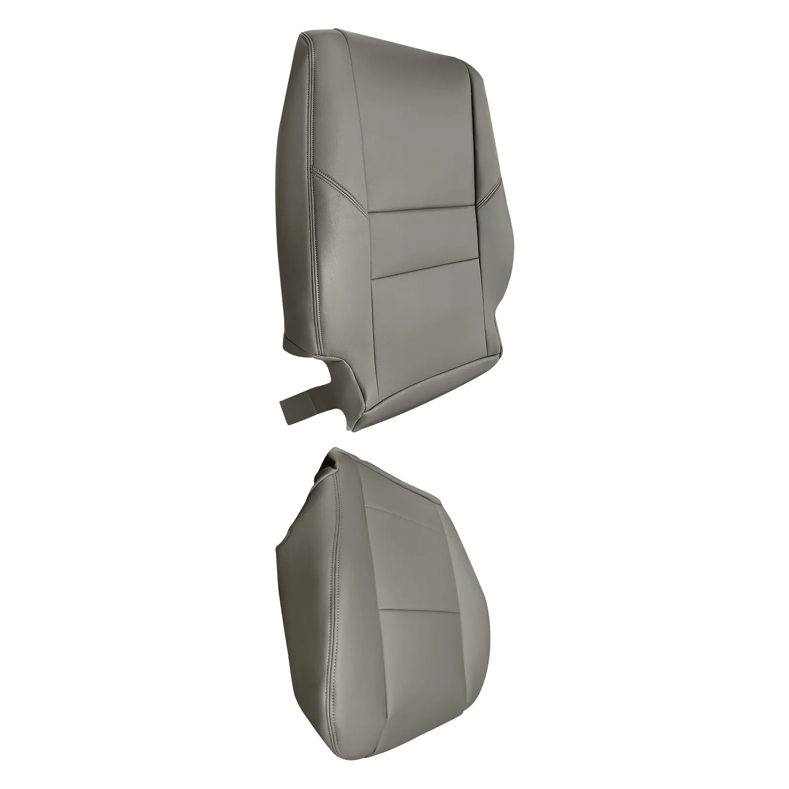 4Pcs Gray Driver&Passenger Bottom & Top Seat Cover For Toyota Sequoia 2000-2007