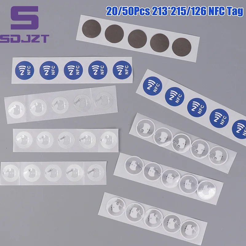 New Rewritable Secret Key Sticker NFC Tags NFC Labels Stickers Badges Label Sticker RFID Electronic Tag 1/20/50Pcs