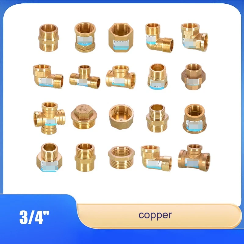 

6-Point Copper Joint Accessories Direct Pipe Ancient Four-Way Turn 4-Point Core Repair Double Inner Wire Equal Diameter Elbow