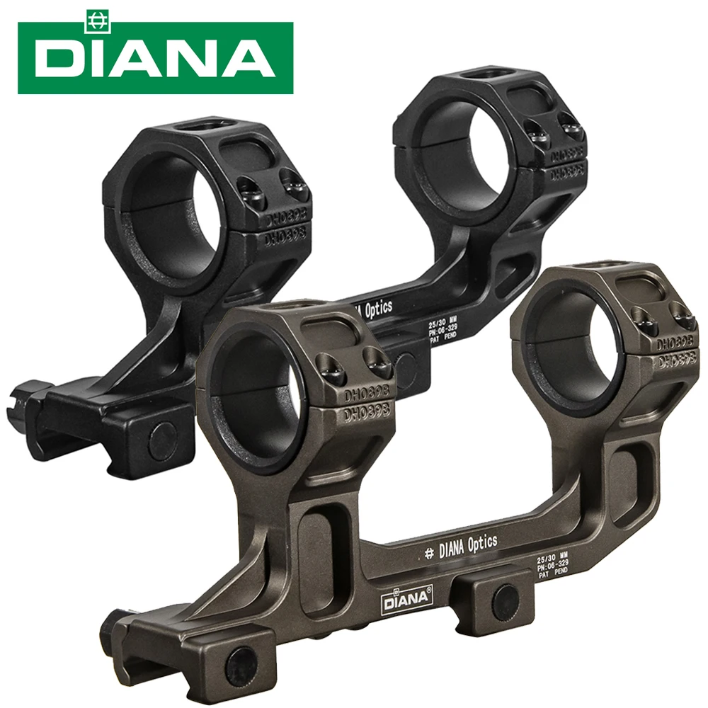 DIANA Zielfernrohrhalterung für 30/25,4mm Optisches Visier GE Halterung 1.54 1.93 Halterung für 20mm Schiene – Detail 1