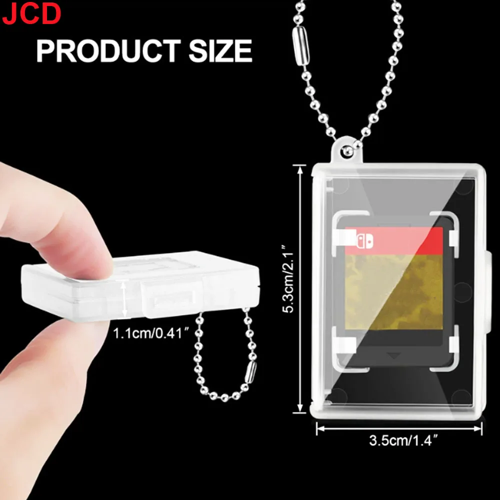 JCD 5pc For Switch 2 NS2 Game Card Storage Box For Switch Oled Lite Card Storage Box TF Memory Card Storage Keychain Card Box