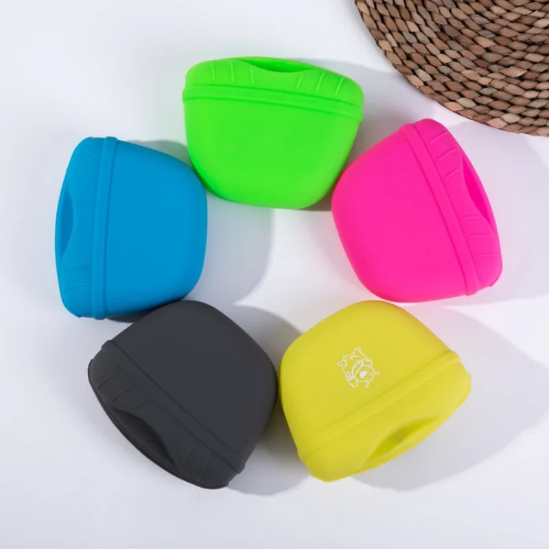 Silicone Dogs Treat Pouch Pet Training Waist Bag Dog Walking Bag Obedience Agility Outdoor Feed Storage Food Reward Waist Bags