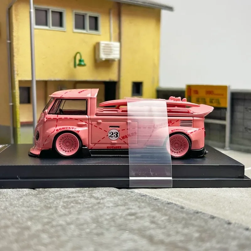 Premium ratio 1:64 VW T1 pickup RWB Wide-body modified diecast alloy car model Collection Display children\'s gift toys.