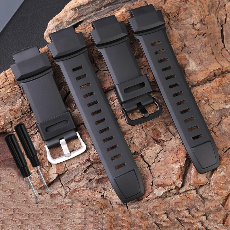 

High Quality 18mm Replacement Wristband For Casio PRG-260/550/250/PRG500 PRW-3500/2500/5100 Elastic Waterproof Silicone Strap
