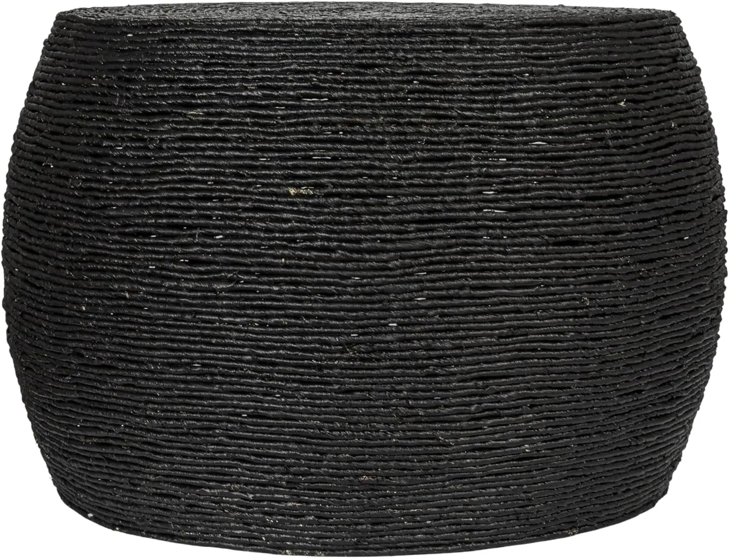 

Creative Co-Op, Black Round Handwoven Corn Rope Coffee Table