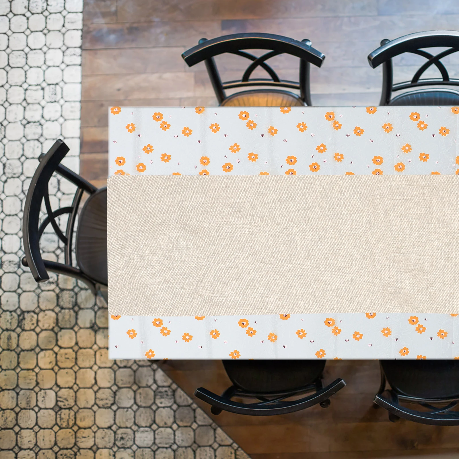 

Linen Table Runner Dark Modern Double sided Banquet Cloth Elegant for Wedding Party Christmas Thanksgiving Home Garden Bar Hotel