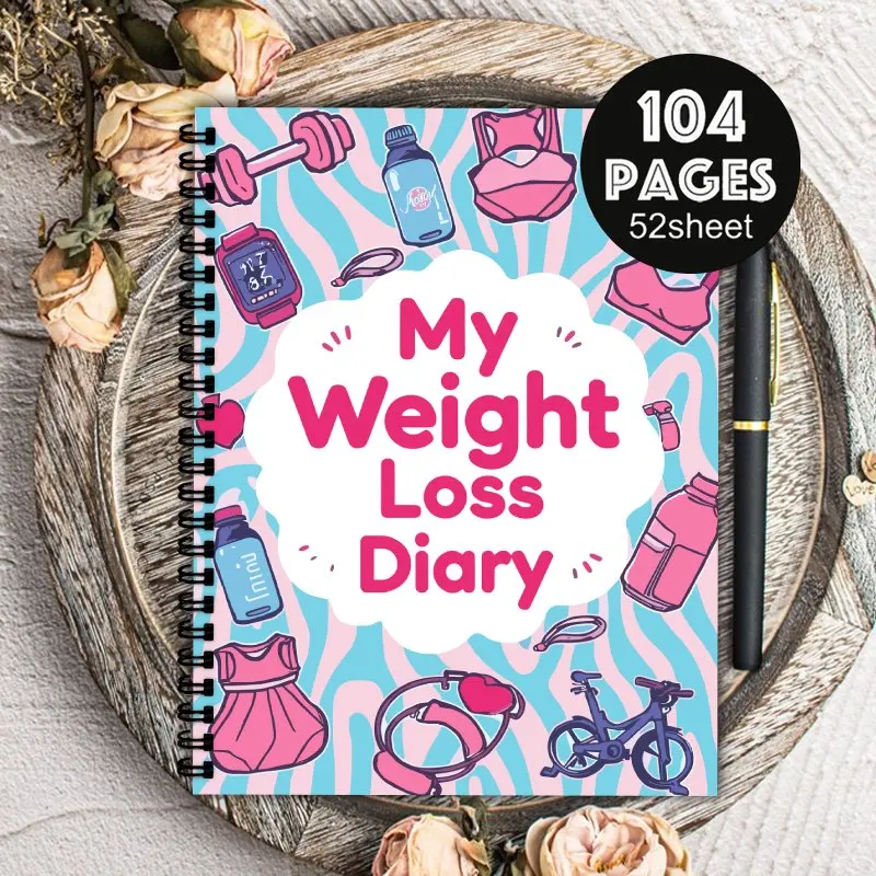 

A5 Weight Loss plan,daily and weekly diet trackers,progressive diet plans,motivational goal trackers,help achieve target weight