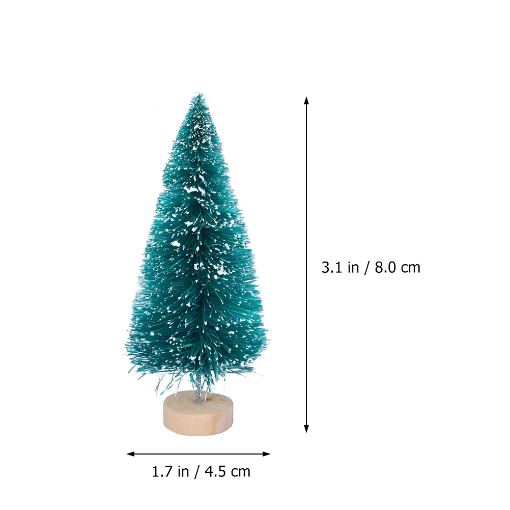 5 ชิ้นตกแต่งต้นคริสต์มาส Mini Miniature เด็ก Xmas ของขวัญงานฝีมือขนาดเล็ก Pvc จําลอง House Creative