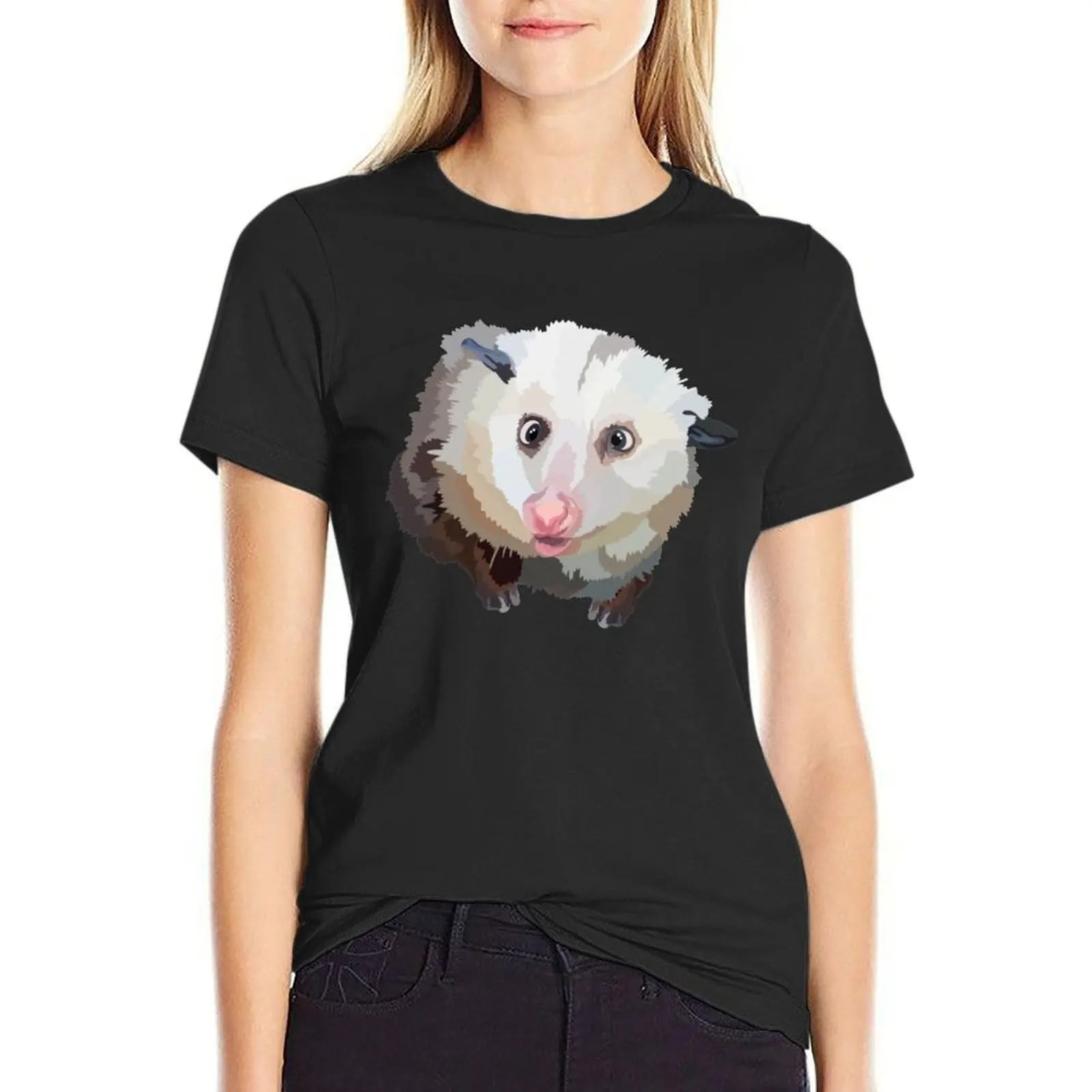 P is for Possum T-Shirt new edition shirts graphic tees animal prinfor quick drying t-shirts for Women graphic tees