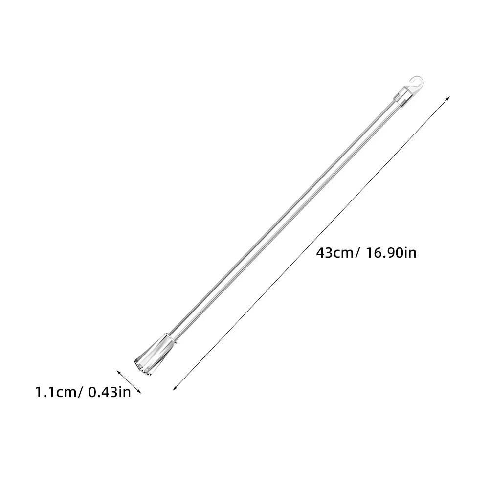 2 قطعة أعمى لقضبان الألومنيوم الستائر سحب الستائر استبدال فتاحة الستار قضيب عصا الستار عصا فتاحة العصا