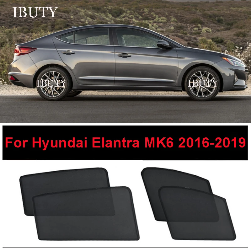 

For Hyundai Elantra MK6 2016 2017 2018 2019 Custom Car Sunshade Visor Mesh Curtains Side Window Sun Shade UV Heat Sunshield