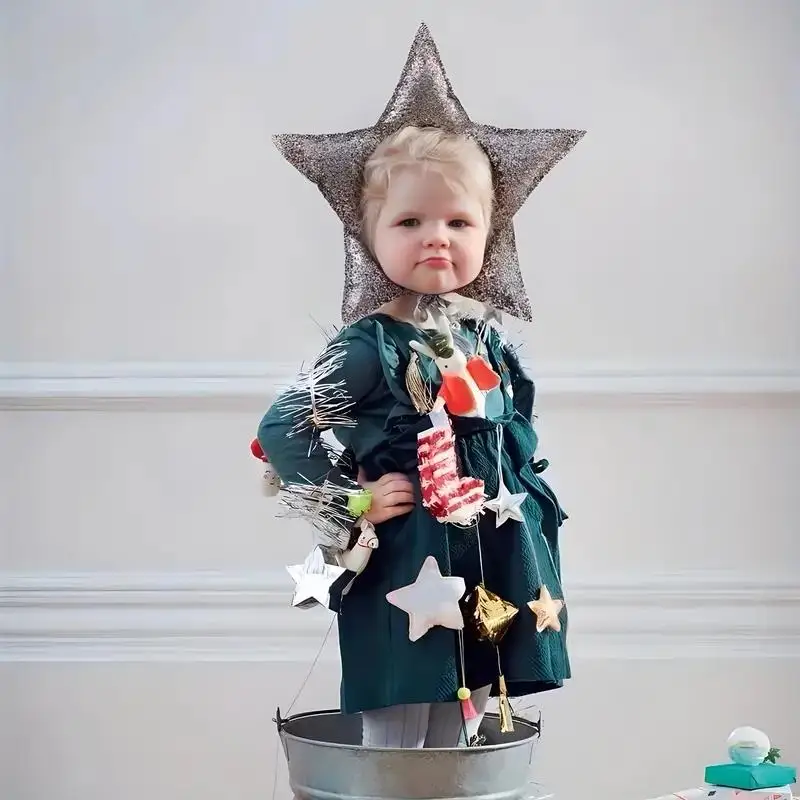 Creative and funny Christmas and birthday hair accessories for babies, star hairbands, runway shows, and headband props