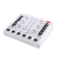 1 Piece M8 Audio Interface Podcast Equipment Caster White Plastic Portable Podcast Production Studio With Premium Mic Preamp-Y41