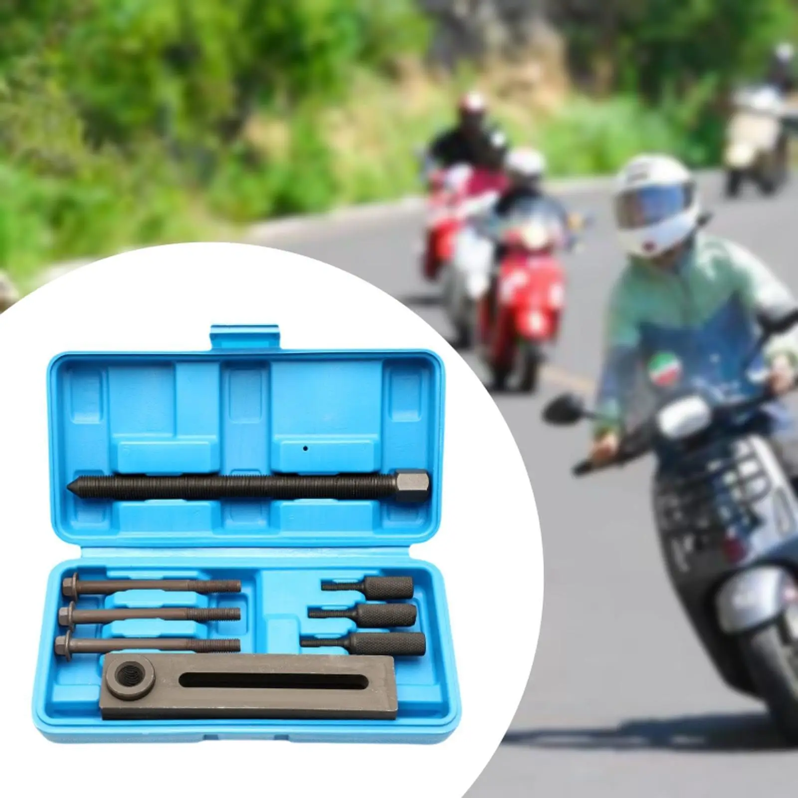 

Motorcycle Crankshaft Separator Remover Steel Double Head and Triple Head Professional Hardware Disaccessories Puller Set