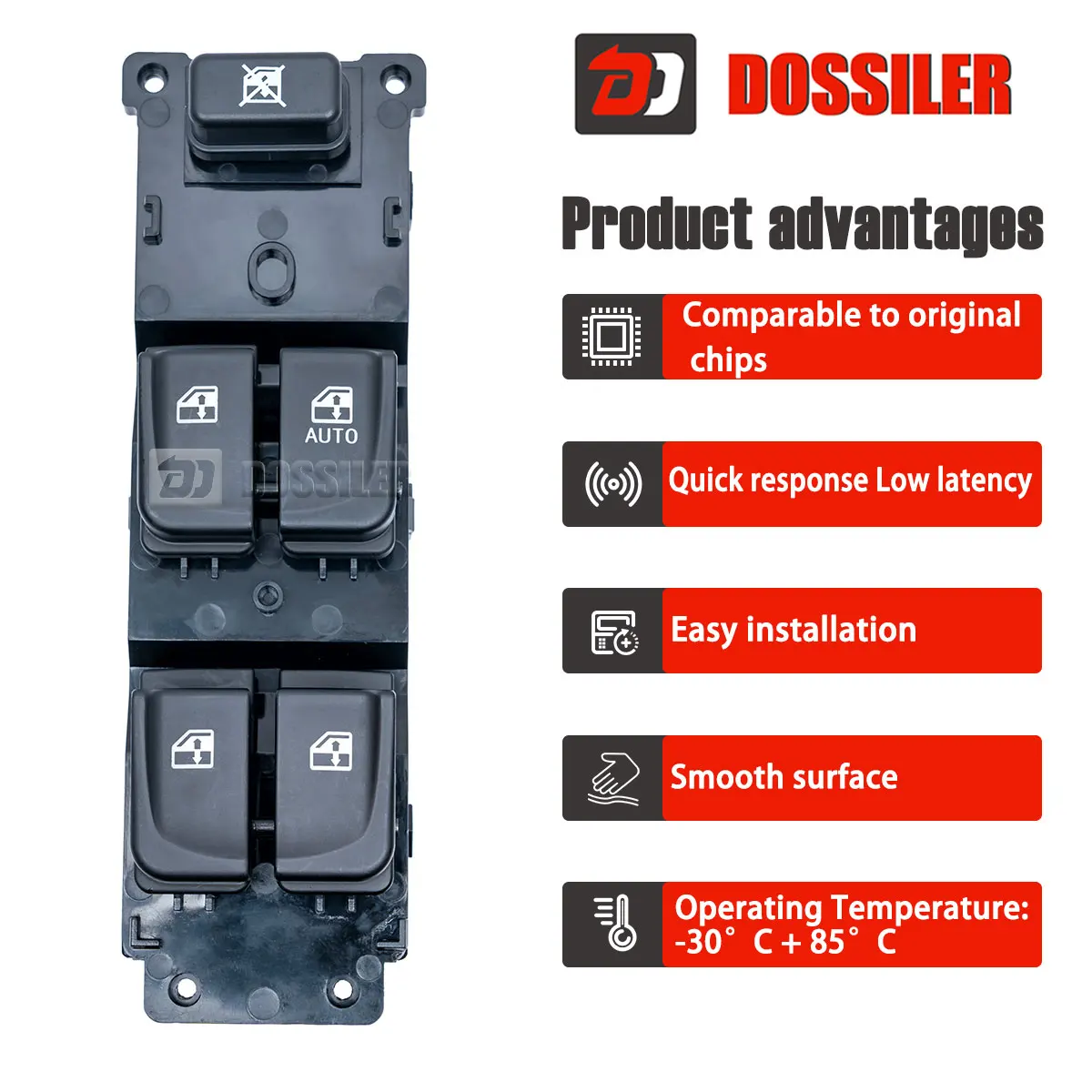 93570-1J100 Dossiler Car Power Window Switch For Hyundai i20 2008 2009 2010 2011 2012 2013 2014 2015 935701J102 202008158