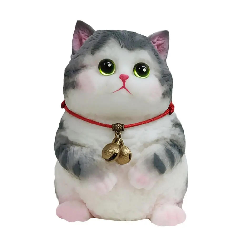 Big Squishy Relief Squeeze Cat Toys With Flocking Surface Silicone Cat Squishy Fidget Relief Stress Toy Anxiety Relaxation Toys