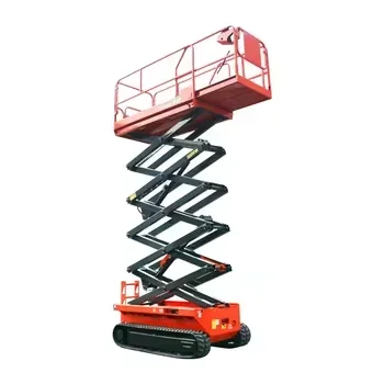 

12m Rough Terrain Self Propelled Track Scissor Lift Mobile Hydraulic Electric Lifting Scaffold Work Platform ATV China