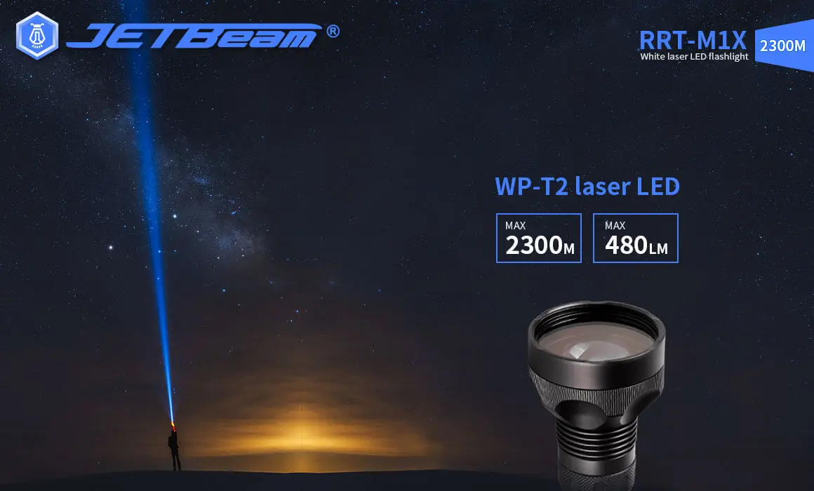 Imagem -06 - Jetbeam Laser Lanterna Led Rrt-m1x