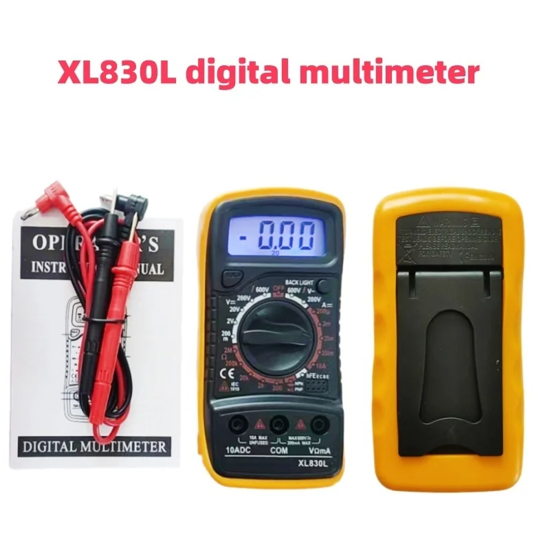 XL830L Digital Multimeter Esr Meter Testers Automotive Electrical Dmm Transistor Peak Tester Meter Alternating Capacitance Meter