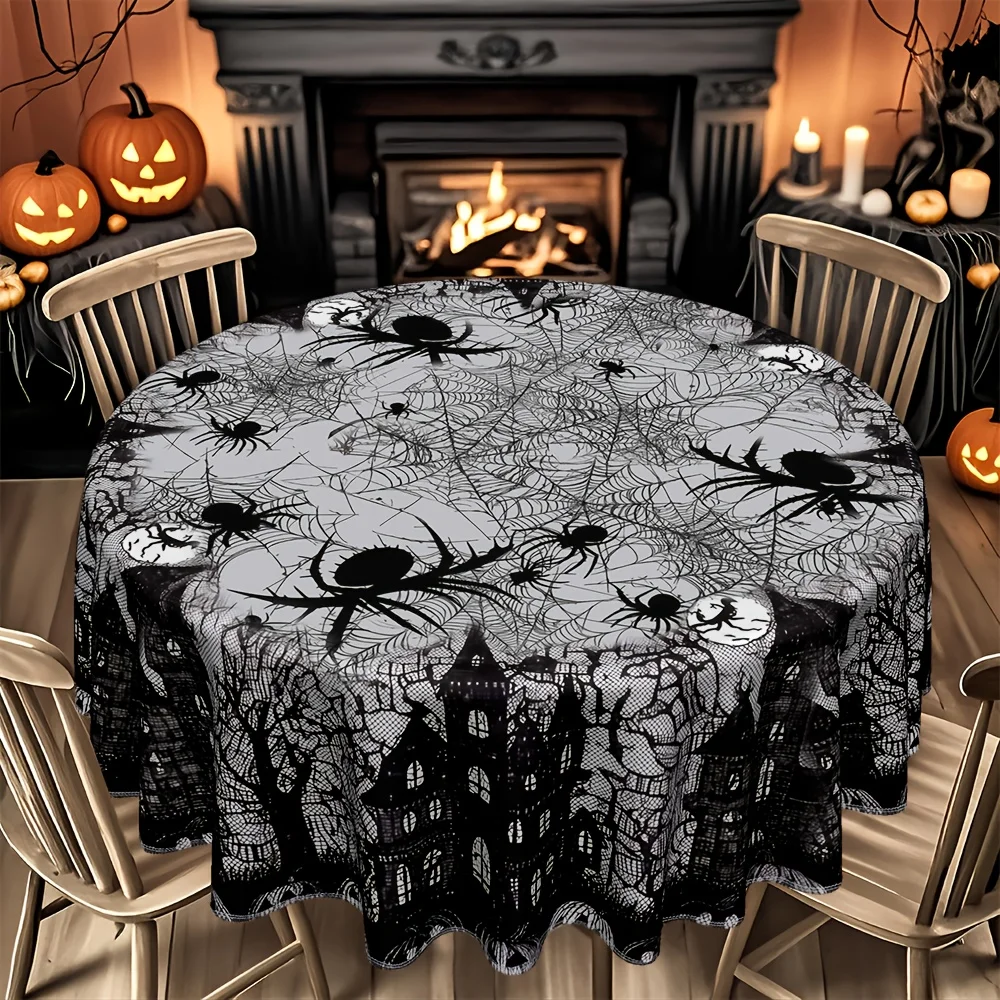 One Halloween black and white spider, suitable for holiday parties, dance halls, family gatherings and evenings.zyc