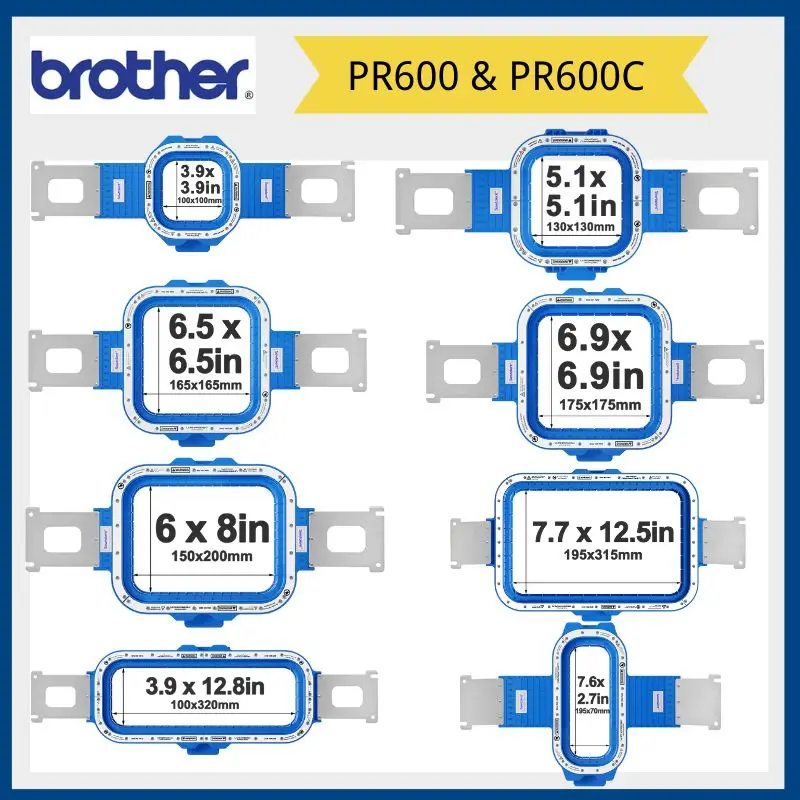 Sewtalent Strong Magnetic Mighty Hoop Frame Embroidery Hoops for Brother PR600 & PR600C  Embroidery Machine