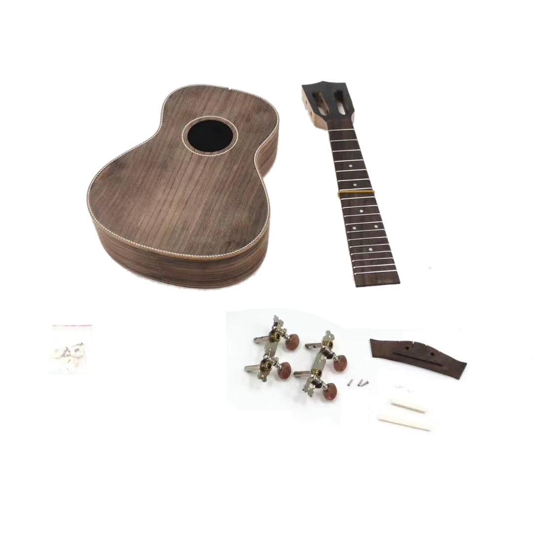 23 Inch Unfinished Ukulele Diy Kit 4 Strings Rosewood Ukulele Kit ,Make Your Own Ukulele By Handwork Painting