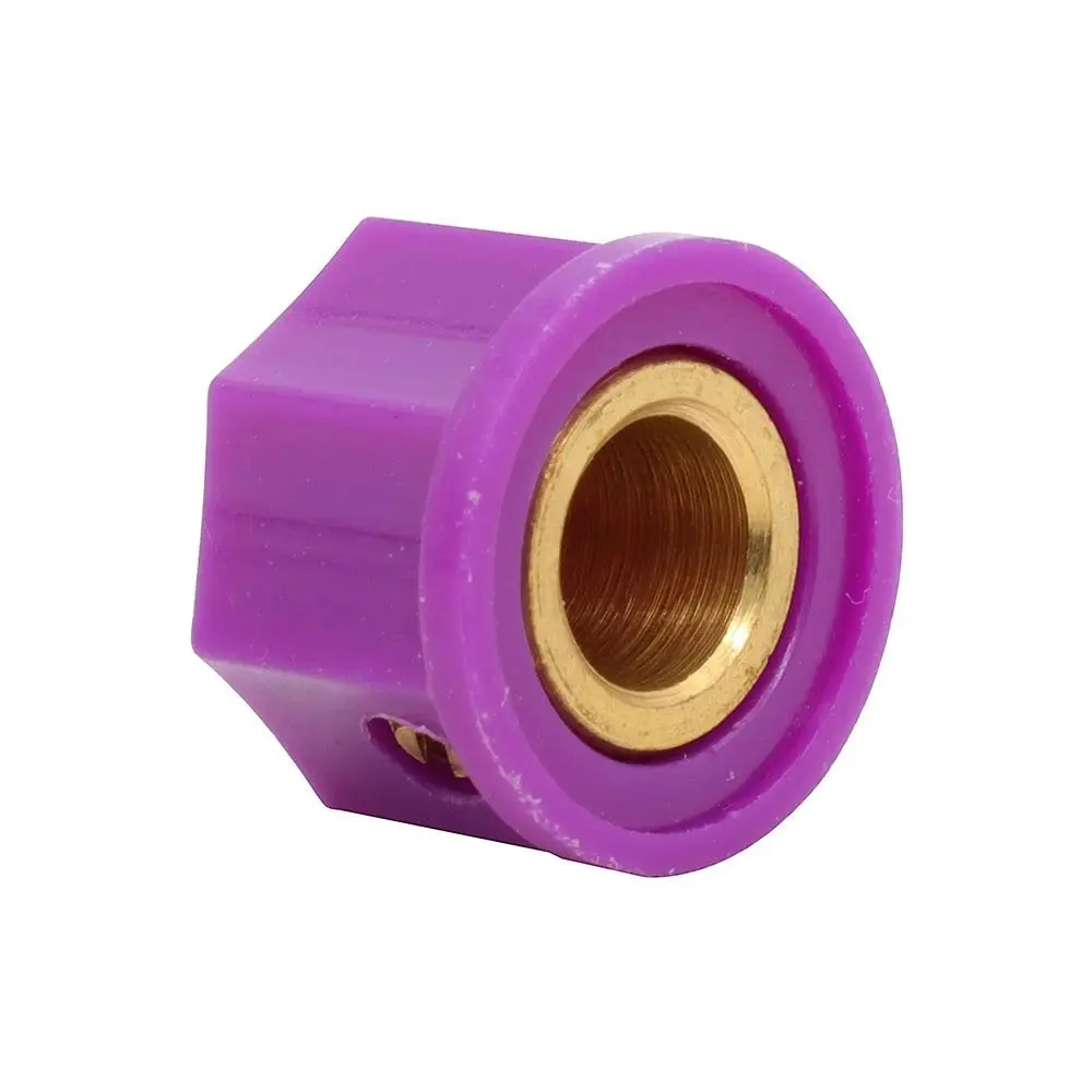 4Pcs 15x10.5mm Pointer Control Knob 6.35mm 1/4 Inch Shaft Hole Brass Insert Potentiometer Knob Side Set Screw ABS Plastic
