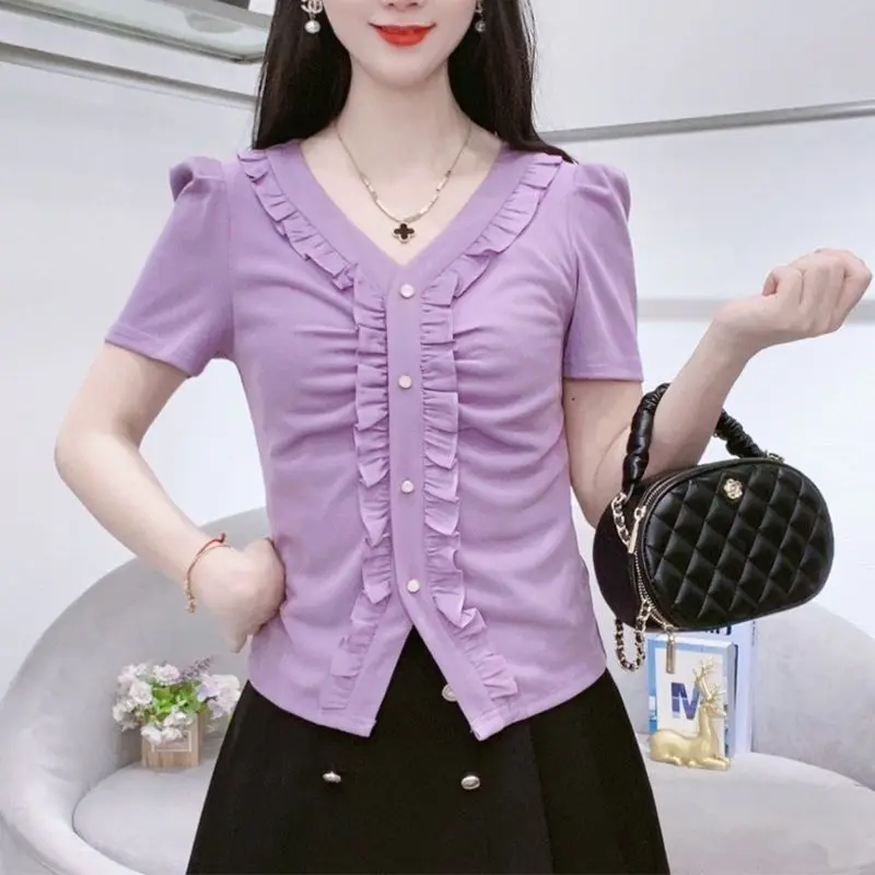 

Stylish Versatile Sweet Short Sleeve T-Shirt