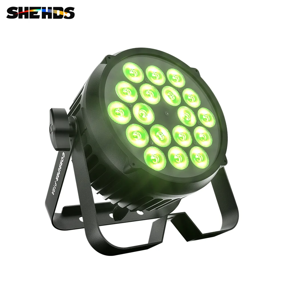 SHEHDS Waterproof Led Par Light Ip65 Outdoor Dmx Led Par Light Rgbwauv High Power Flat Par Rechargeable Lighting