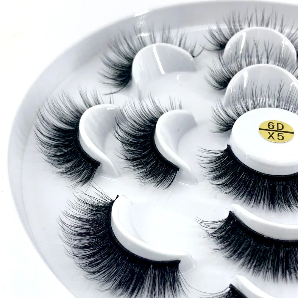 7 pairs natural false eyelashes fake lashes long makeup 3d mink lashes eyelash extension mink eyelashes for beauty
