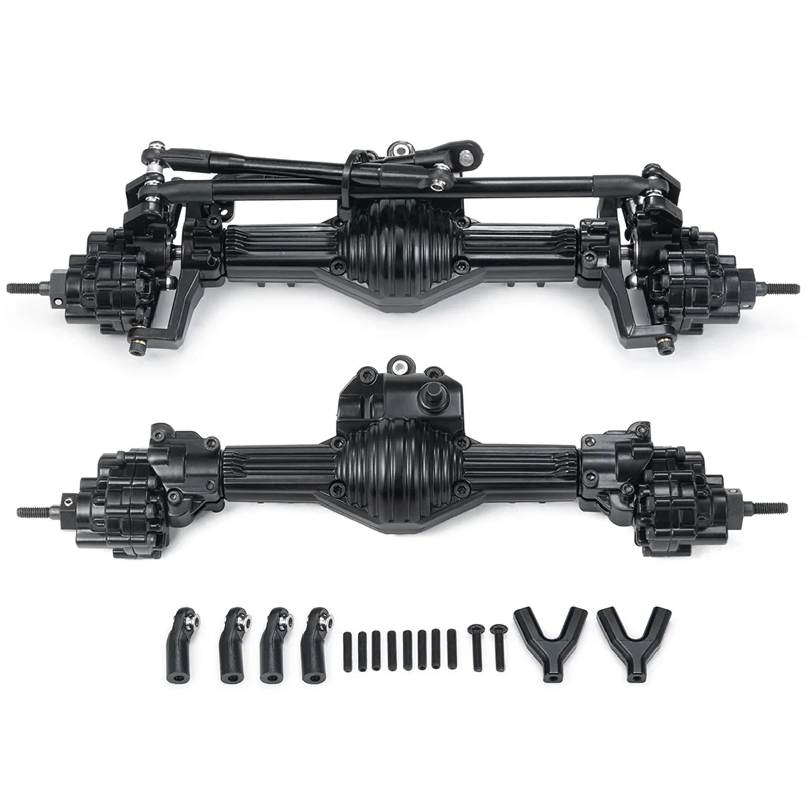 

RCGOFOLLOW Aluminum Alloy Better Stability Front Axle For 1/10 Rc Front Axle Axial SCX10 90028 RC Car Part RC Car Accessories