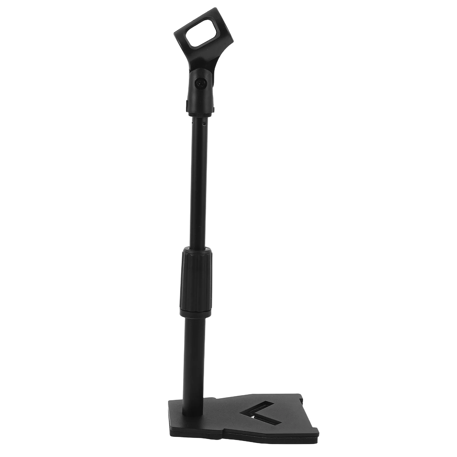 

1 set 1 Set Adjustable Desktop Microphone Stand Stable Metal Build Nonslip Base For Streaming Podcasting Music Recording Live