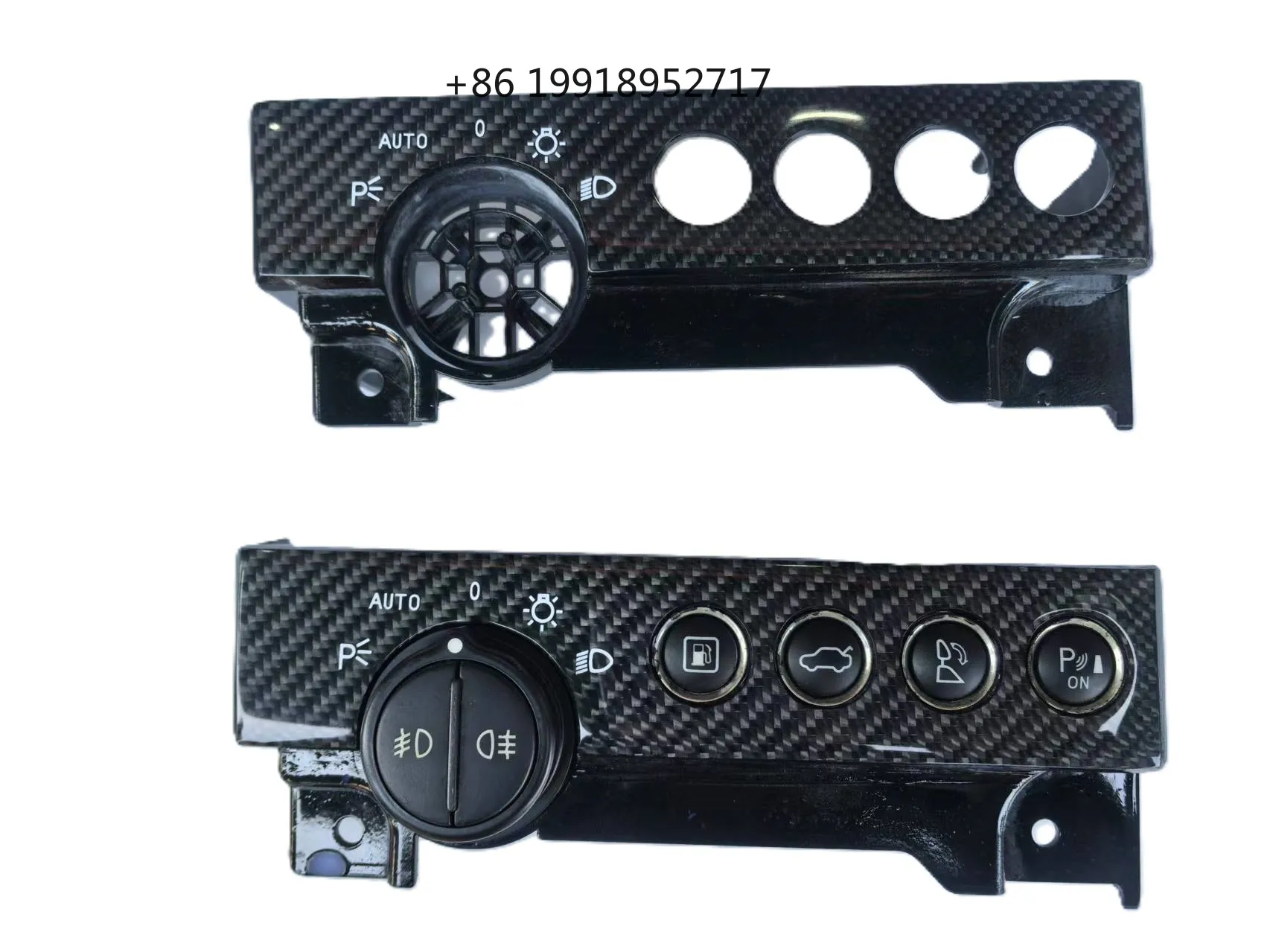 Masera Quattroporte Maser Quattroporte GTS Modified carbon fiber Headlight Switch Panel Knob Headlight Control Knob JJ303