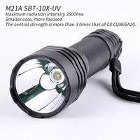 Convoy M21A with SBT-10X-UV UV365nm UV UVA 365nm 21700 flashlight