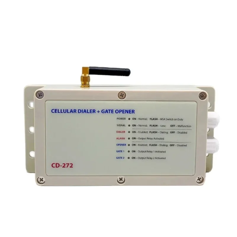 CD-272 4G GSM Gate Opener SMS relè Switch Form Gate Garage Control SMS Remote Control 12VDC Android Plastic Universal OLED Flip