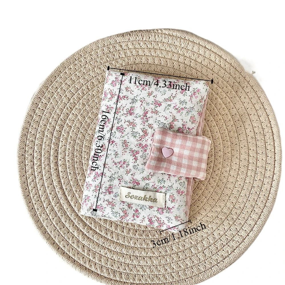 Multipurpose Floral Patterns Notebook Detachable Diary Stain Resistant Floral Print Diary Book Aesthetic Fabric