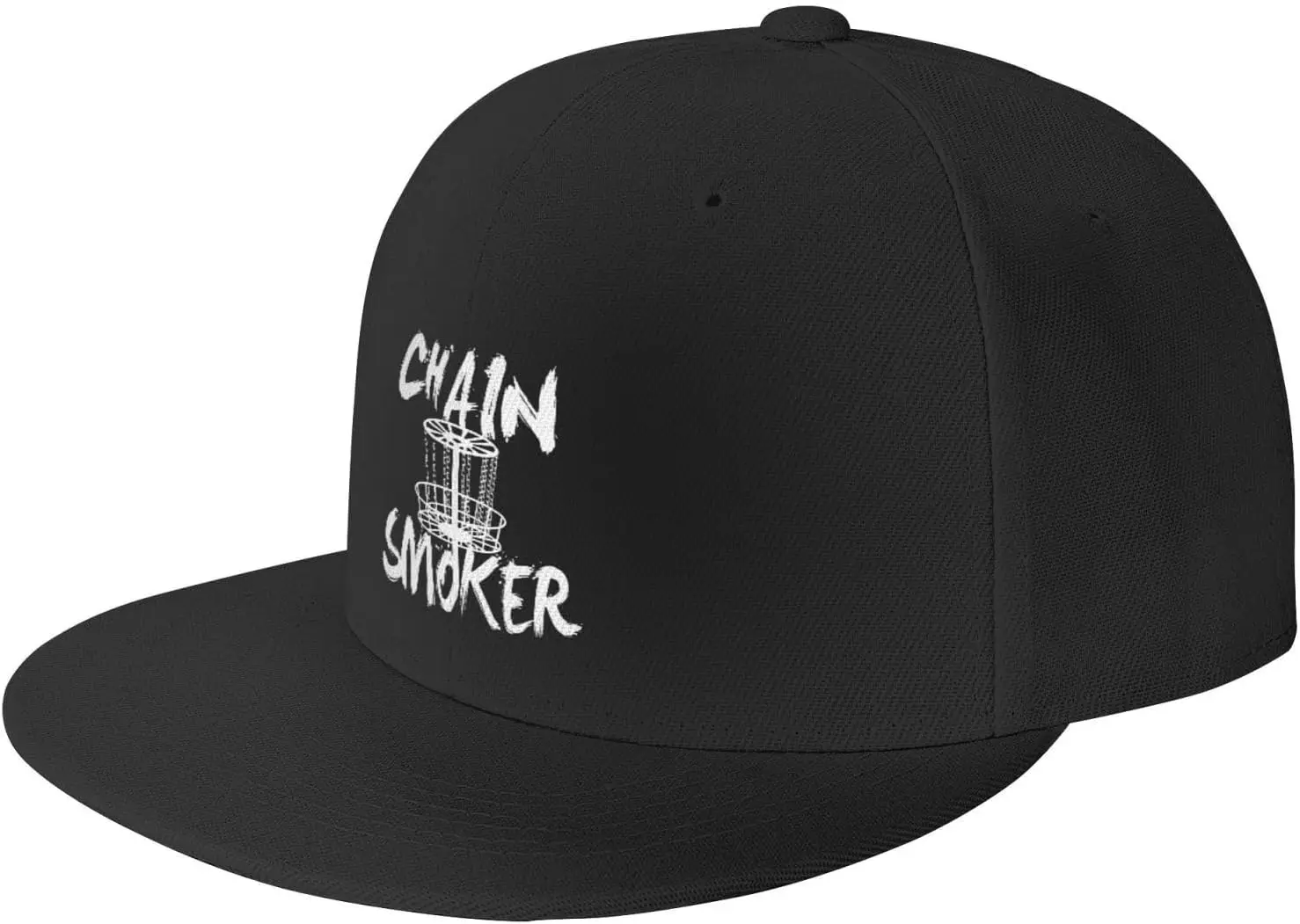 Chain Smoker Disc Golf Funny Flat Bill Hat The Perfect Accessory for a Playful Style Add Some Fun