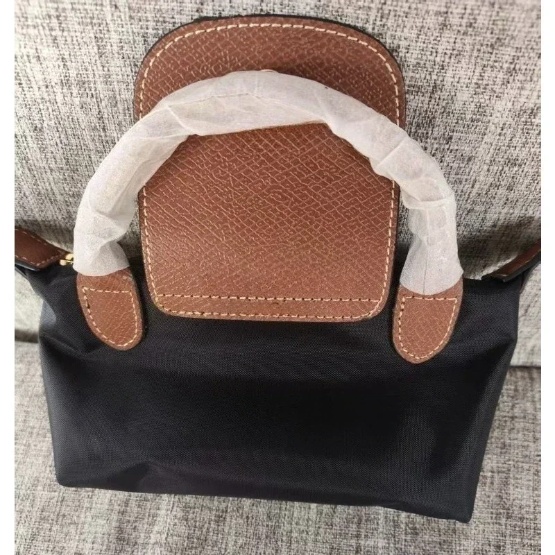

70th Anniversary Mini Dumpling Bag Non Perforated Nylon Shoulder Bag French Multi functional Women's Handbag