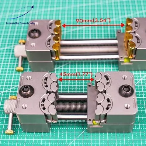 

1-Inch All-Aluminum Pliers with Anvil Bench Hand Tool Mini Vise Portable Clamp for DIY Jewelry Craft Workshop Repair