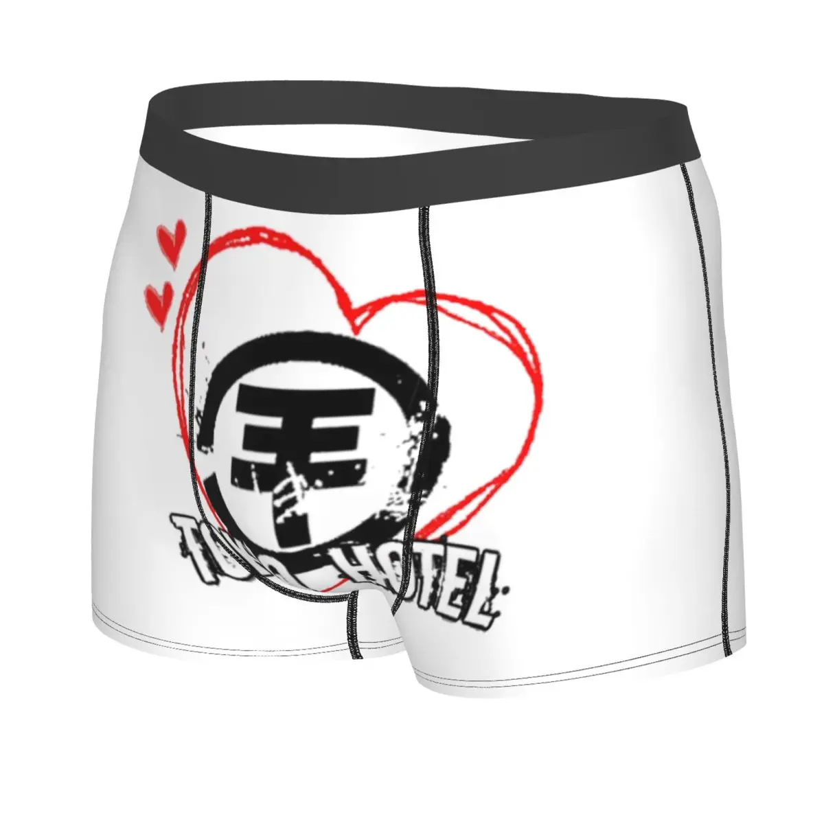 Custom Tokio Hotels Heavy Metal Pop Rock Underwear Men Breathbale Boxer Briefs