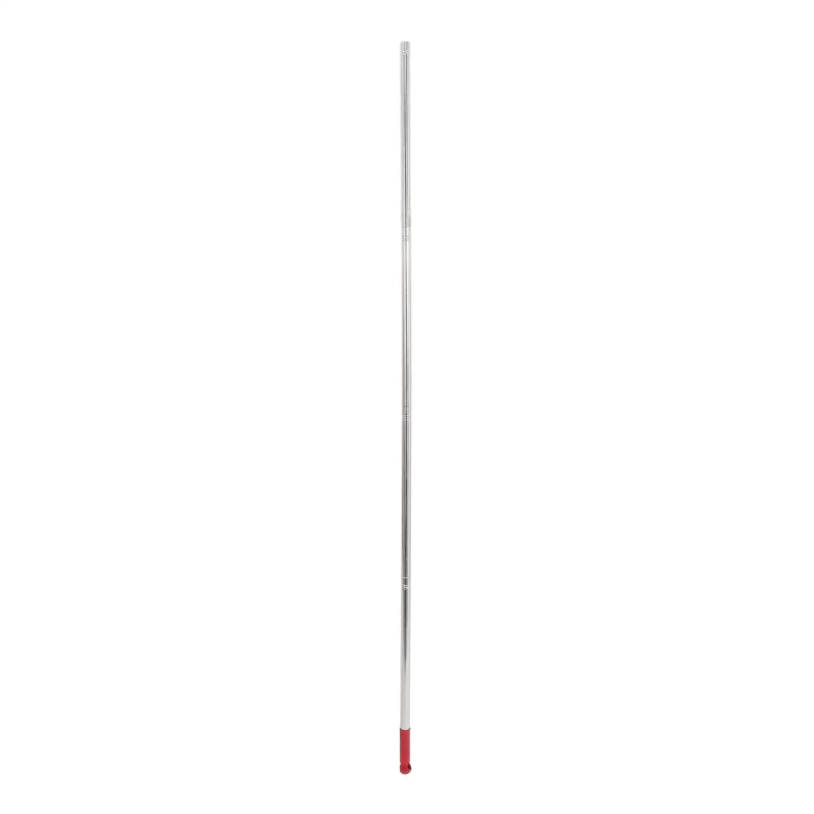 

2pcs Broom Handle Thick Stainless Steel Lightweight Adjustable Mop Pole Sweeper Rod Random Color Suitable Surfaces Household