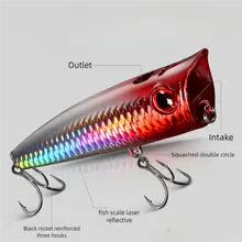 1pcs/5pcs Topwater Popper 9g 14.5g 18g Floating Rock pop Artificial Hard Baits for Bass Perch Pike Fishing Lure 3